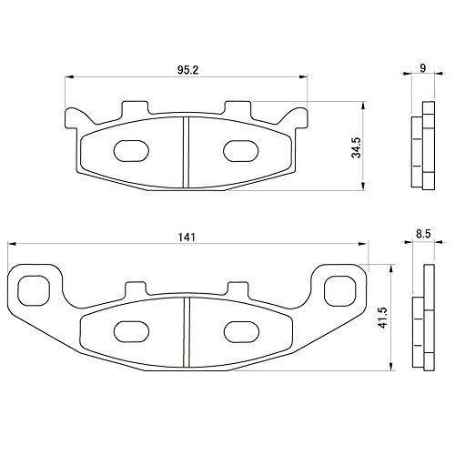 2点まとめ バイク用品・キャンプ ハイパーシンタードパッド デイトナ(Daytona