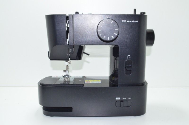 アックスヤマザキ AXE MM-10 ミシン コンパクト電動ミシン フットペダル付き ブラック