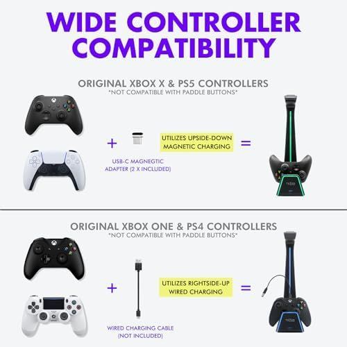 PS5コントローラーホルダー 充電器付き