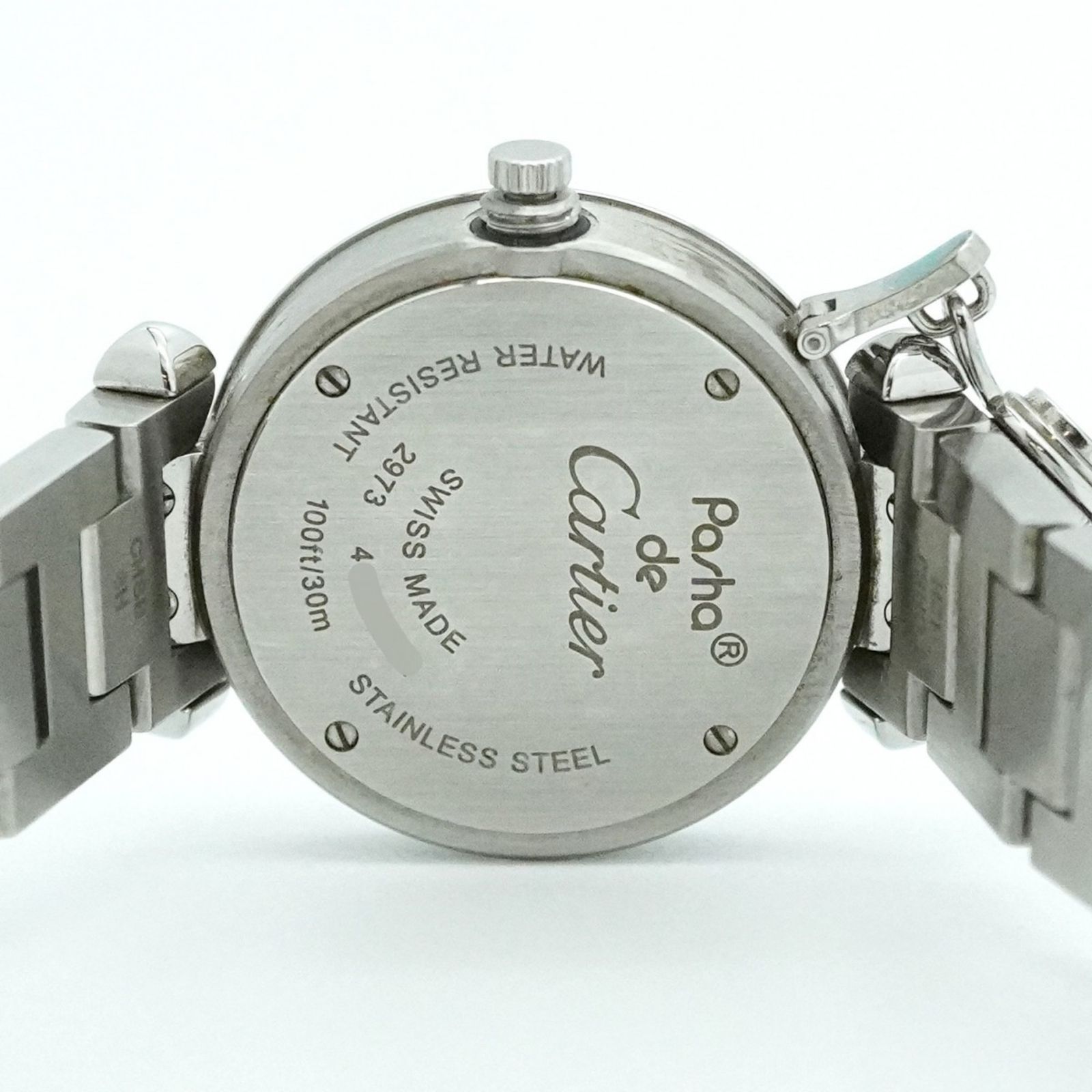 カルティエ CARTIER ミスパシャ アラビア 2973 クオーツ ピンク
