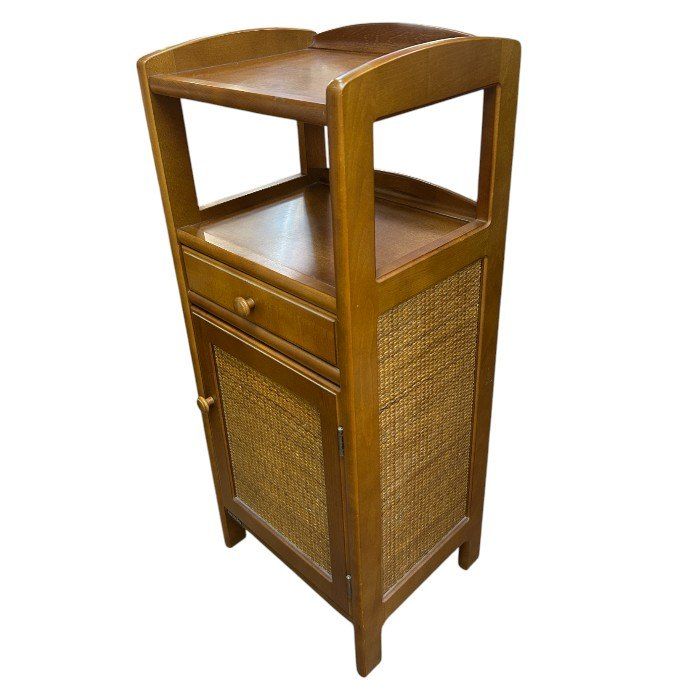 カリモク/karimoku ビンテージ 電話台 カリモク（karimoku） 電話台 マイルドオーク色 - 中古家具
