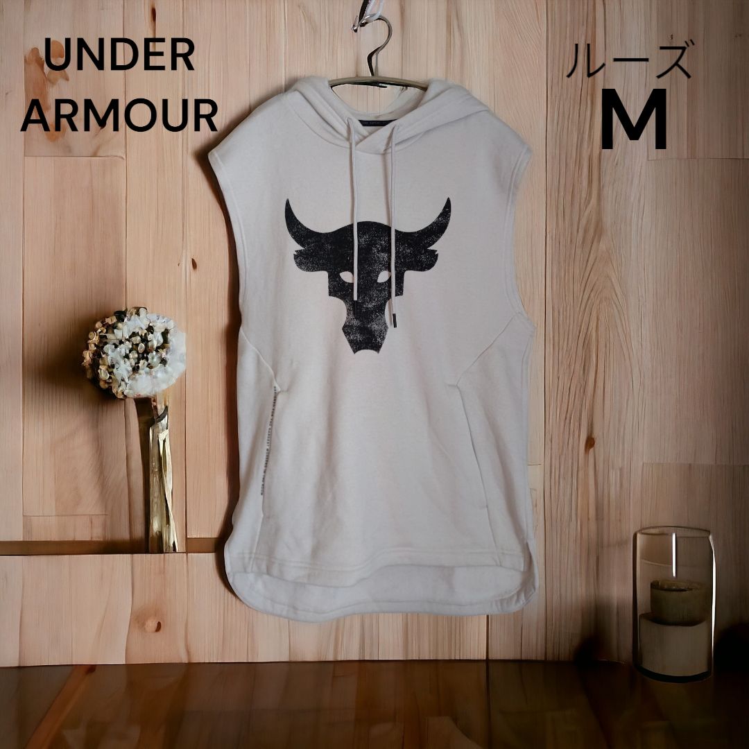 アンダーアーマー プロジェクトロック ノースリーブパーカー コールド 