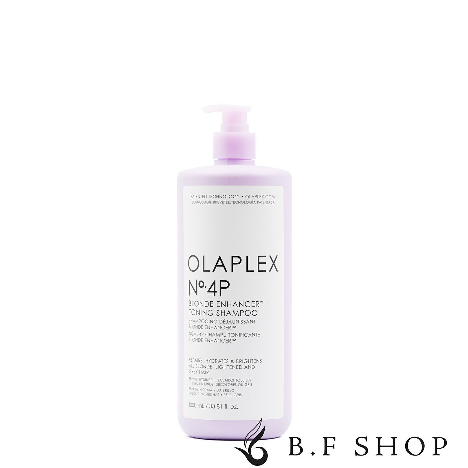 オラプレックス No.4 P トーニングシャンプー ブロンドヘアー用 紫シャンプー 1000ml LSC
