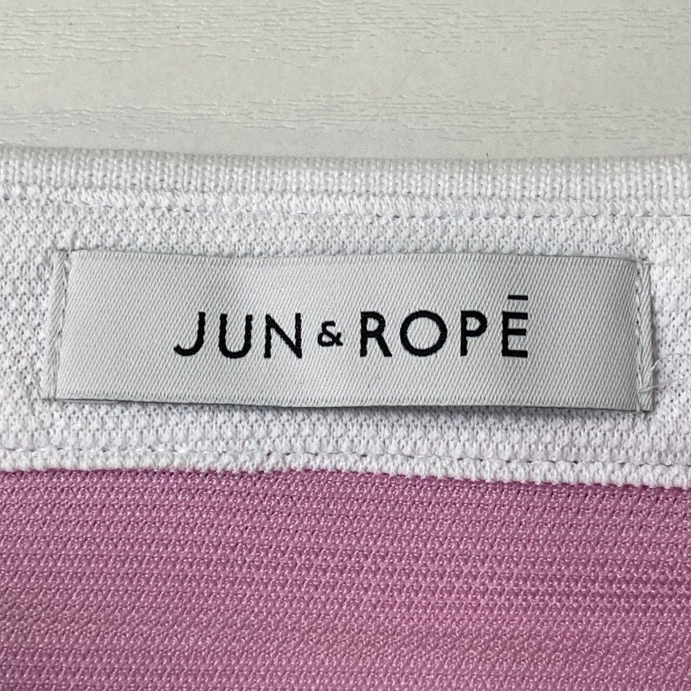 サイズ：L JUN&amp;ROPE ジュン アンド ロペ ERM-21100 半袖ポロシャツ  ホワイト系 [240101416565] ゴルフウェア レディース ストスト サイズ：L JUN&ROPE ジュン アンド ロペ ERM-21100 半袖