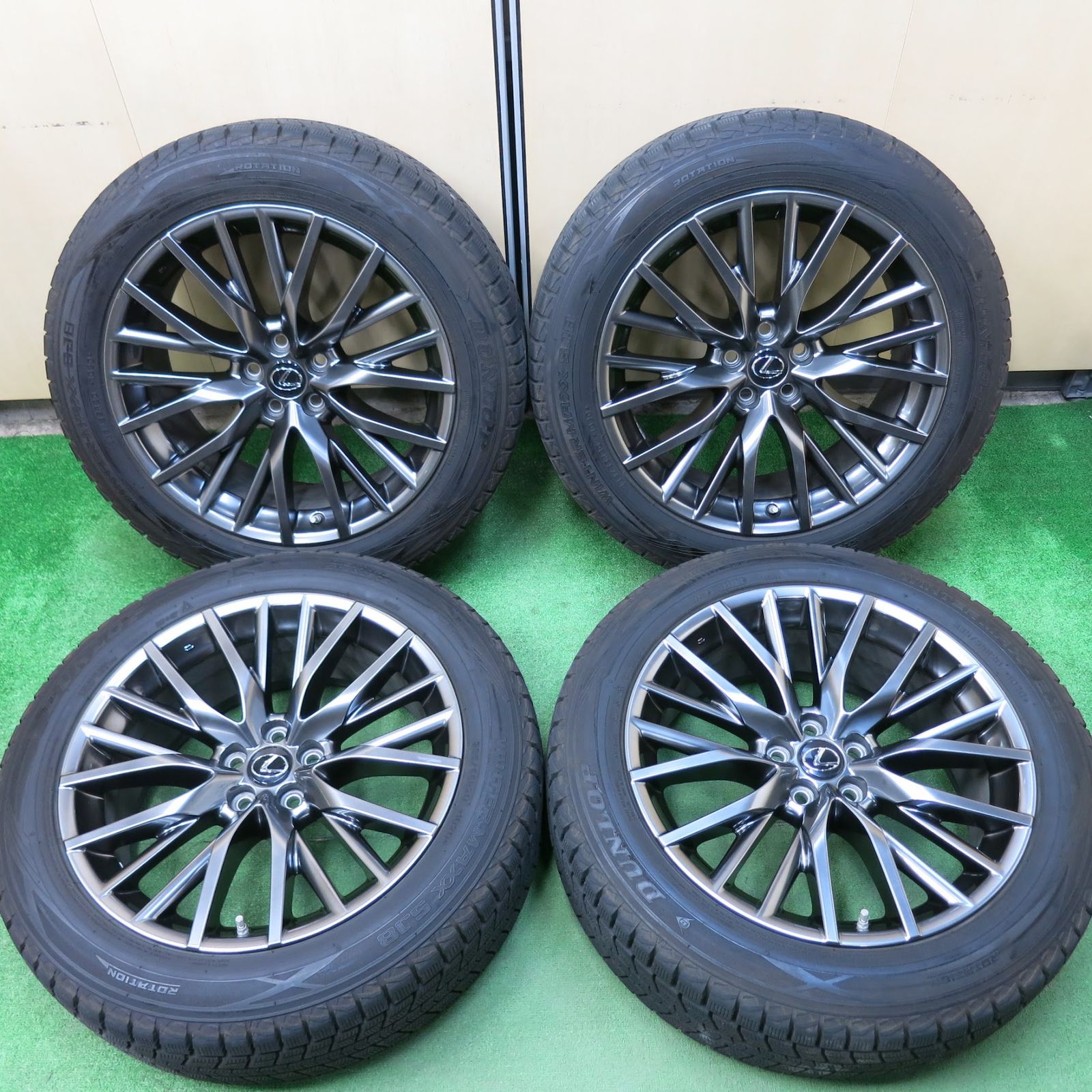 送料無料]センサー付き！バリ溝！キレイ！9.5分☆レクサス RX450h 純正 235/55R20 スタッドレス ダンロップ ウインターマックス  SJ8 PCD114.3/5H☆3041509ヒス - メルカリ