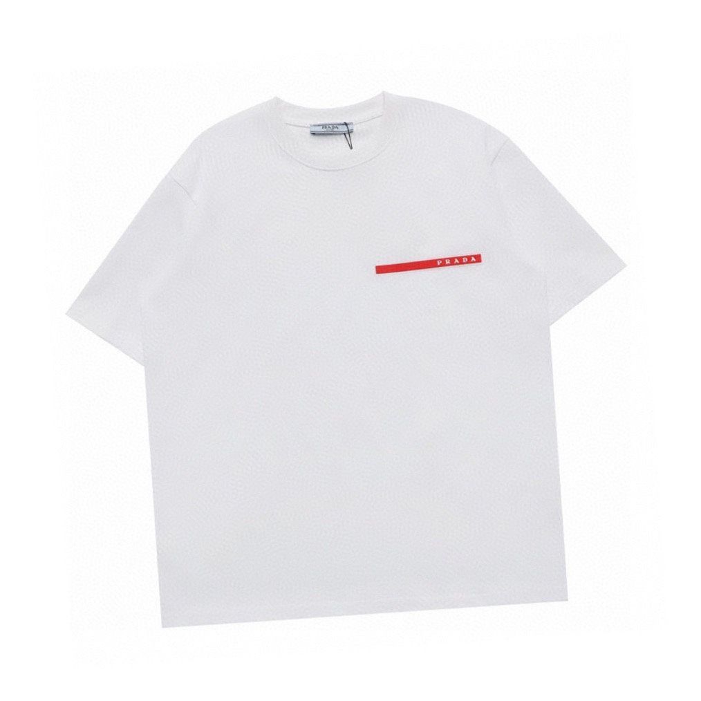 ★PRADA★25SS SANA着用!★ 映えるカラーの夏半袖Tシャツ★ 今日特価】Prada プラダ 25ss 七彩繁星字母半袖 T シャツ-3
