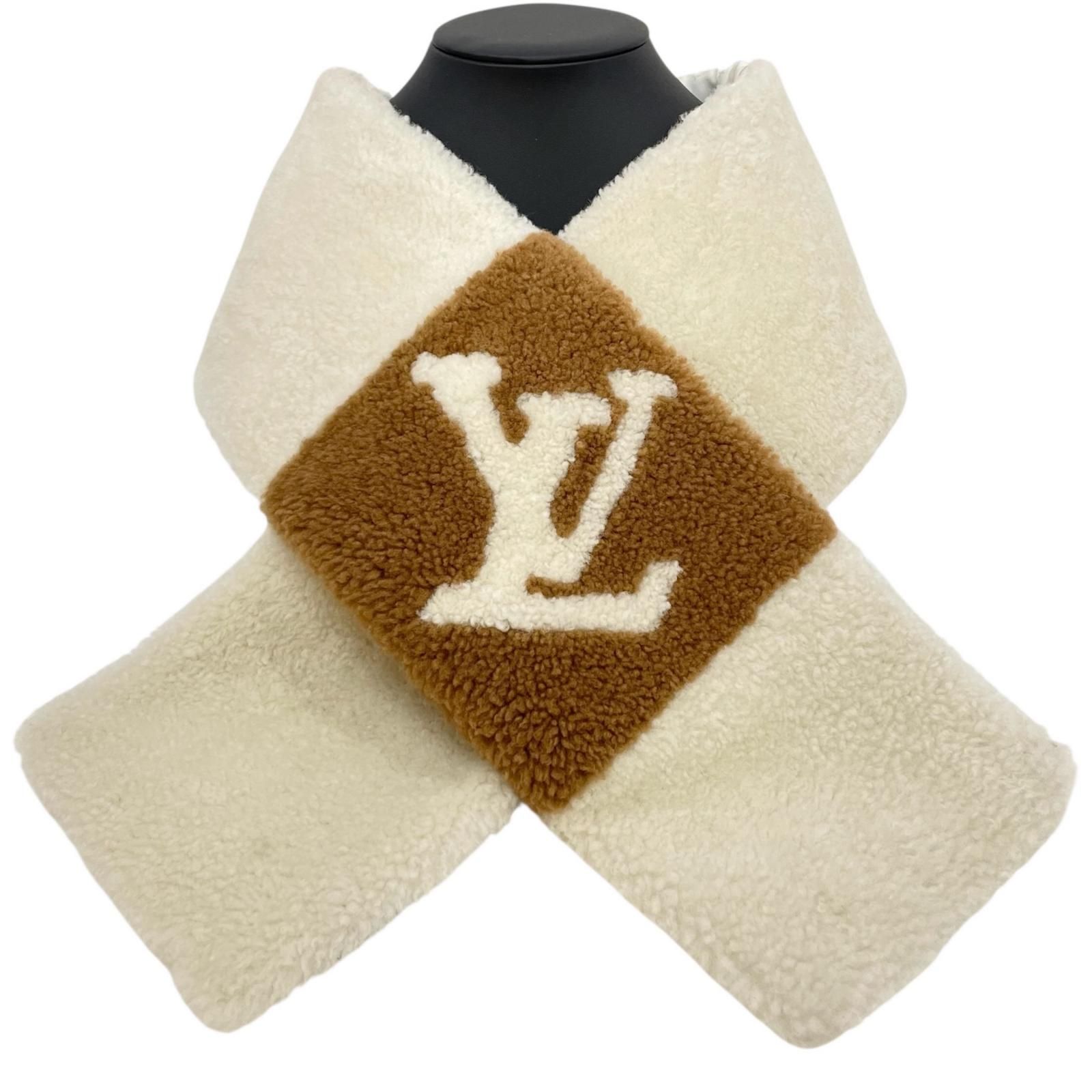 LOUIS VUITTON ロゴマフラー ブラウン/ホワイト　M78160 LOUIS VUITTON ロゴマフラー ブラウン/ホワイト M78160 マフラー