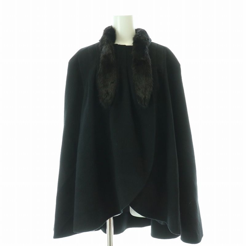 ミンク ポンチョ コート ケープ シャルムビーバーミドルケープ