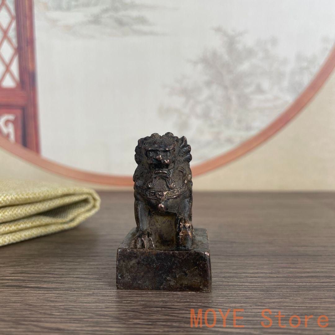 銅製 印鑑 書道具 文房具 工芸品 美術品 置物 銅器 印章 竜行天下印