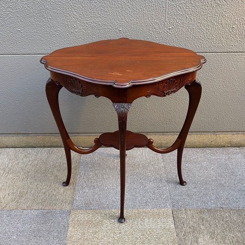 福岡 イギリスアンティーク オケージョナルテーブル サイドテーブル クラシカル エレガント 木製 オシャレ モダン 英国家具 KK1220-4