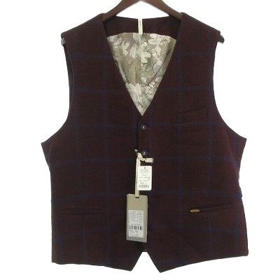 トゥモローランド タッターグレンチェック4way ジレ タッターグレンチェック 4－wayジレ | maison TOMORROWLAND/メゾン