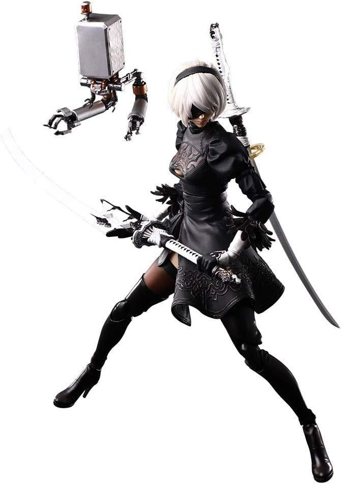 ニーアオートマタ PLAY ARTS改 2B ヨルハ二号B型 DX版 PLAY ARTS改 ニーア オートマタ <ヨルハ 二号 B型 DX版> 彩色済可動
