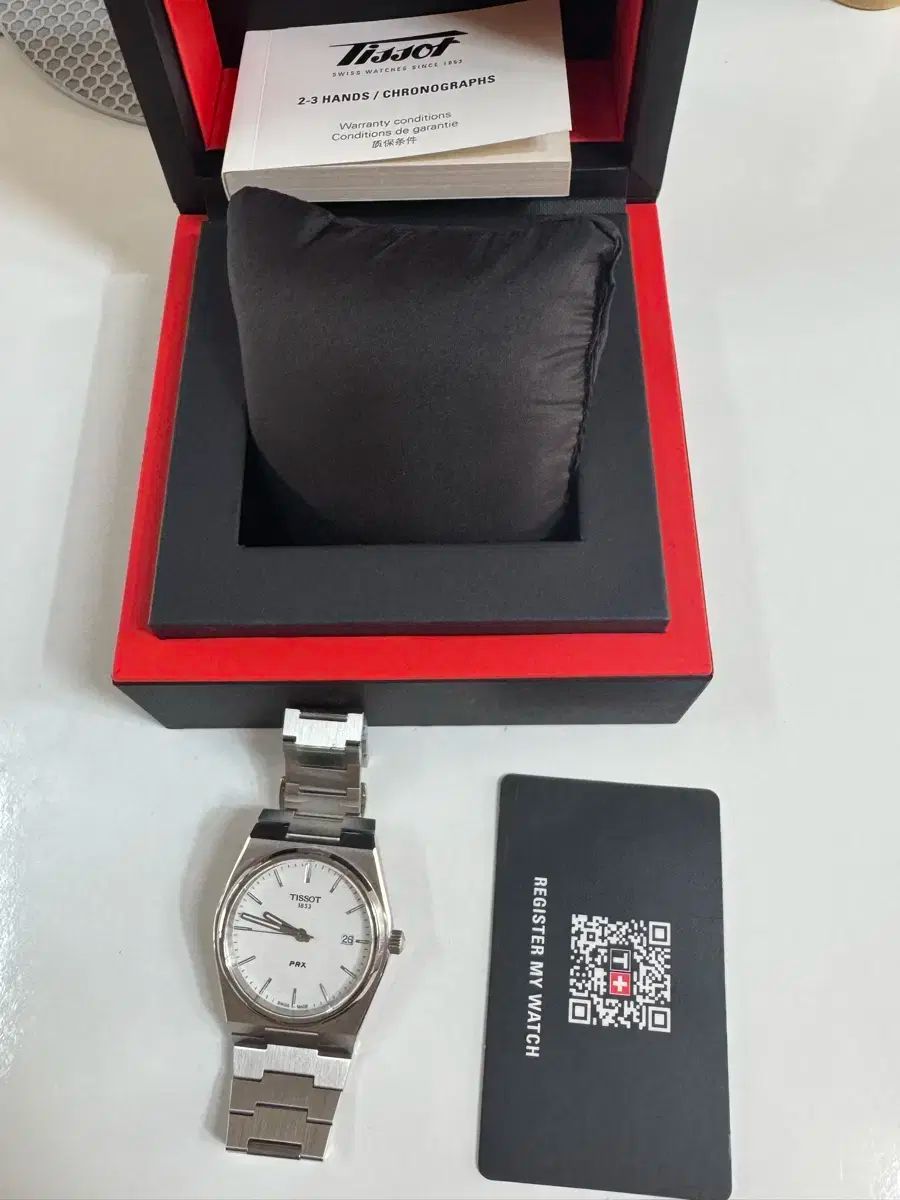 ティソ PRX 40mm クオーツ 白 ラバー フルメ