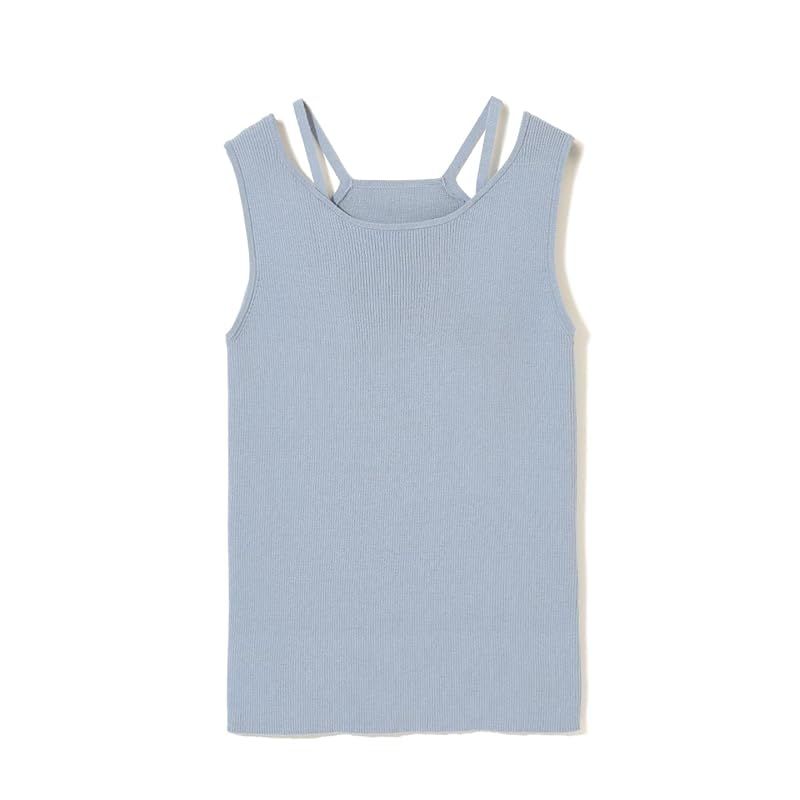 彡 コエル レイヤード風ニットタンク 0