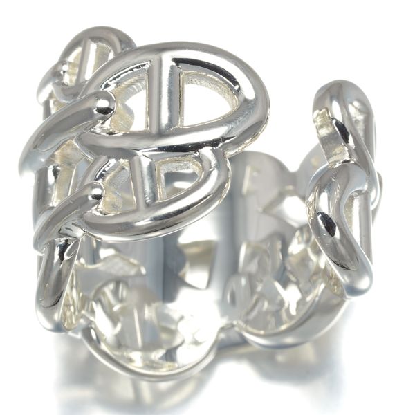 エルメス リング シェーヌダンクル アンシェネ GM 55号 シルバー 925  