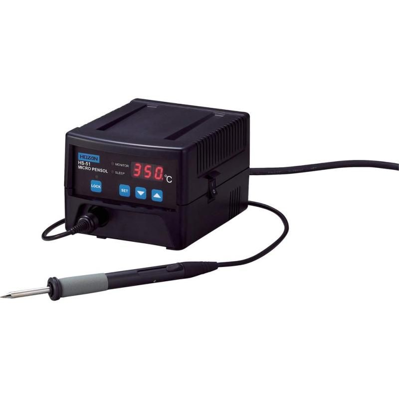 ホーザン HOZAN 温調式ハンダゴテ 鉛フリーハンダ対応 80ｗハイパワー 設定温度-50~450℃ HS-51