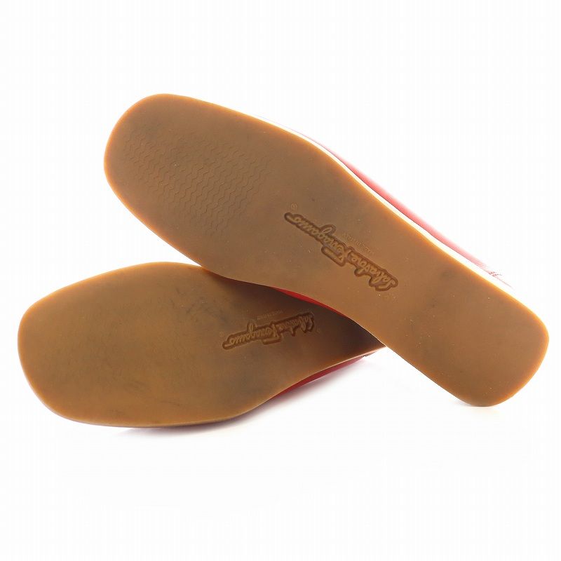 5CSALVATORE FERRAGAMOフェラガモローファーオレンジ