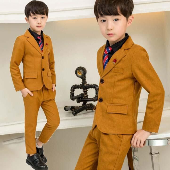 キッズ スーツ こどもスーツ 上下セット 韓国風 男の子スーツ 秋冬 子供スーツ フォーマルスーツ 5点セット ジャケット パンツ シャツ ネクタイ コ zz112713567d4f