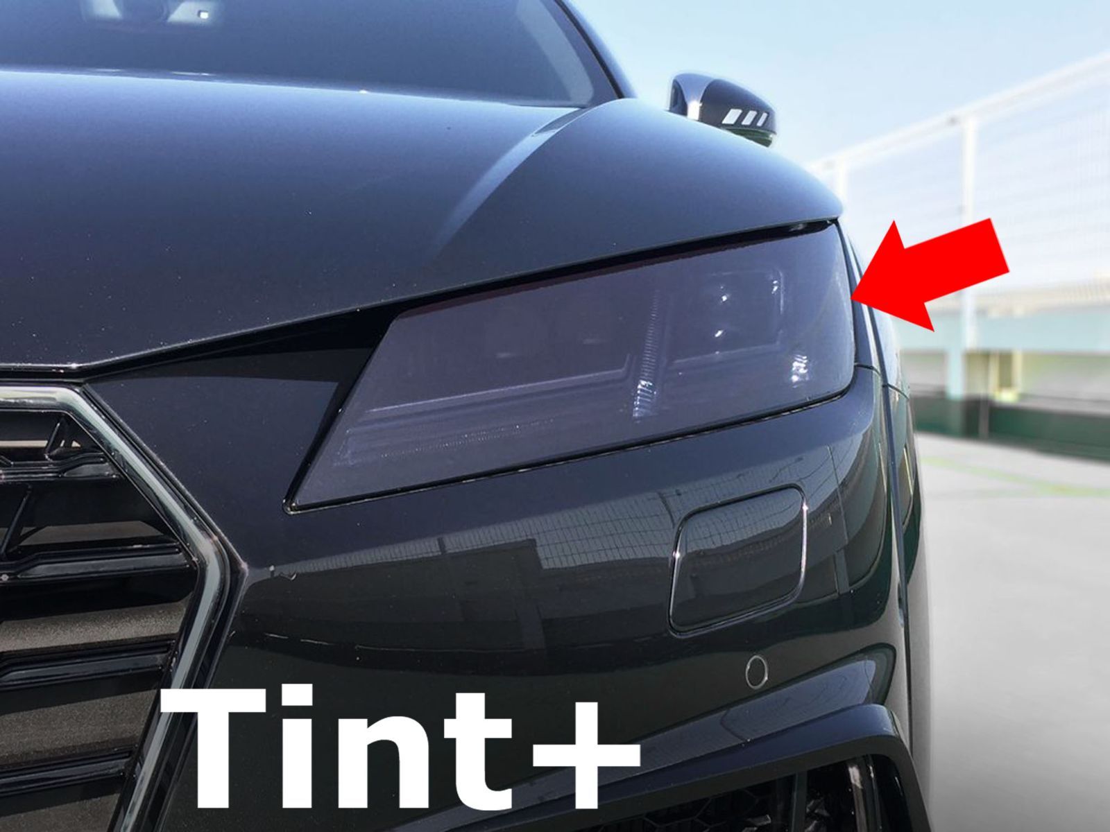 アウディ スモークフィルム ヘッドライト TT Tint+ Tint+再利用できる