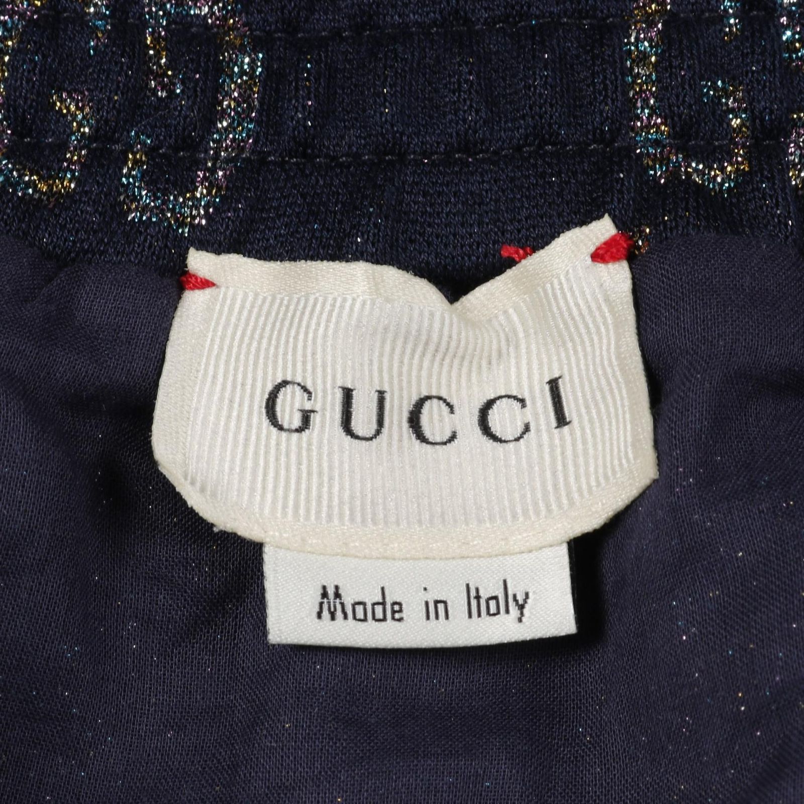 グッチ GUCCI スカート GG柄 ウェブストライプ 571386 ネイビー 