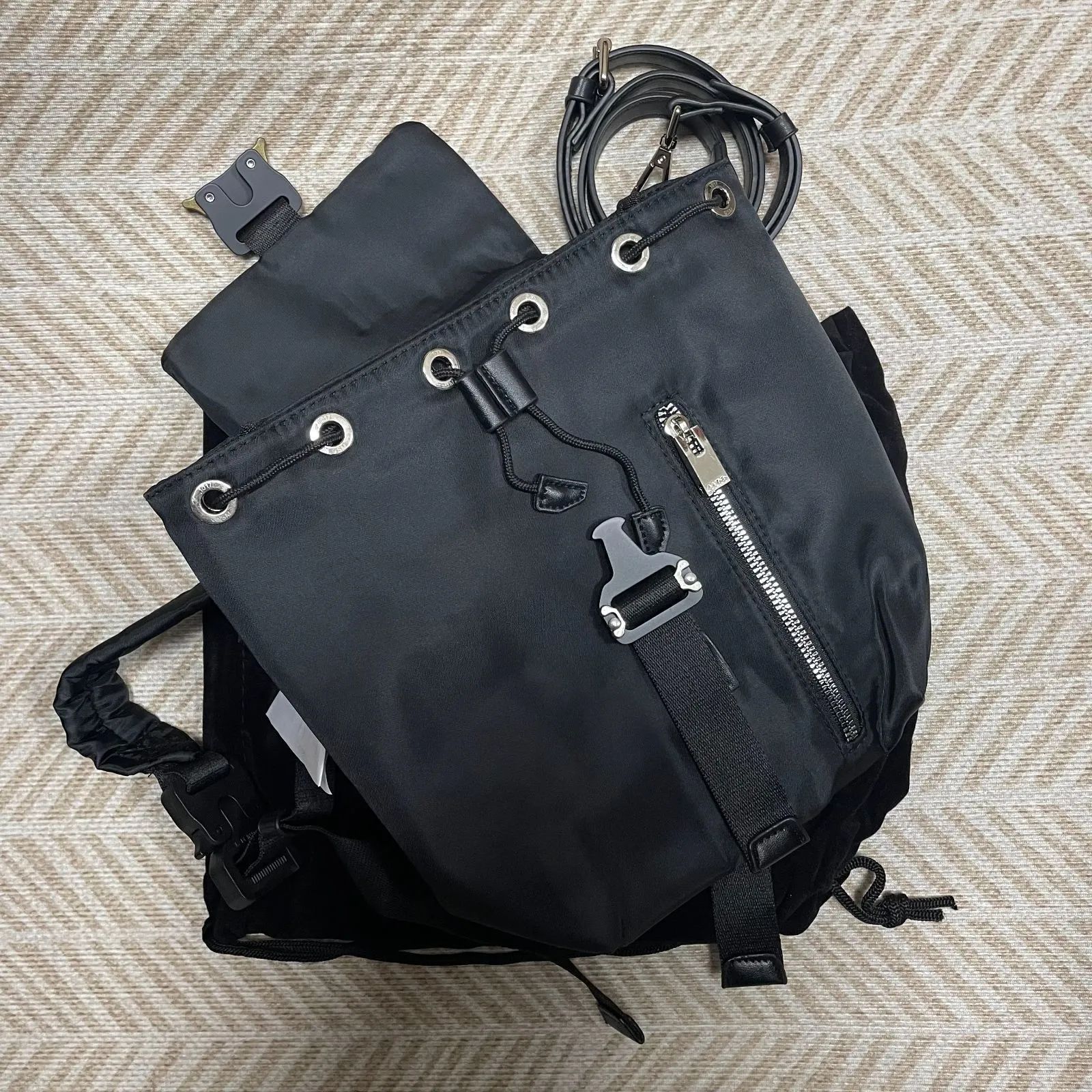 1017 Alyx 9sm アリクス ローラーコースター バックパック ショルダーバッグ BLACK - メルカリ