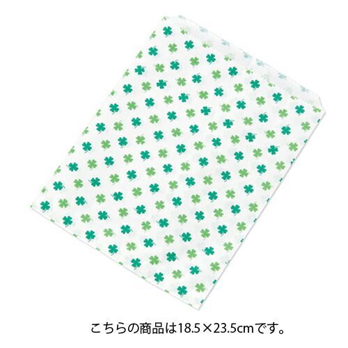 紙袋 平袋 クローバーW18.5cm 100枚 61-304-1-3