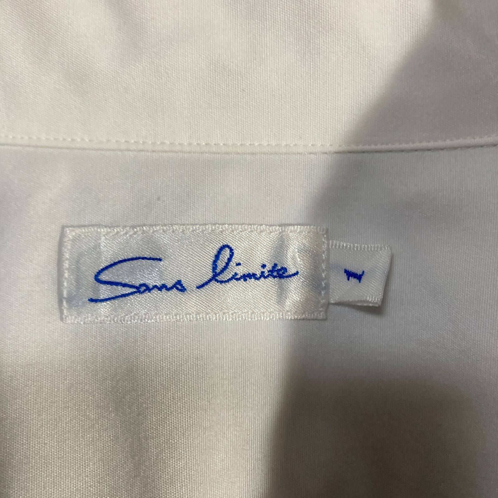 日本製 Sans limite サンリミット オープンカラー シャツ バイカラー