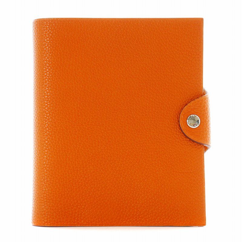 エルメス HERMES アジェンダ PM ユリス 手帳カバー レザー オレンジ |KU