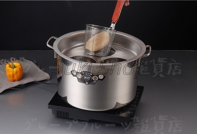 EFFORTS]茹麺鍋セット そばゆで釜 シチューポット ステンレス