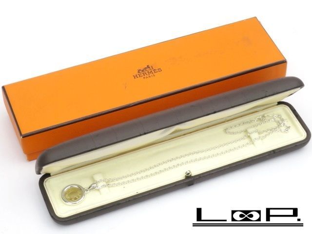 値下げ】□新同□磨き済□ エルメス セリエ ロング ネックレス コンビ SV K18 YG 箱  【A70054】-silversky-lifesciences.com