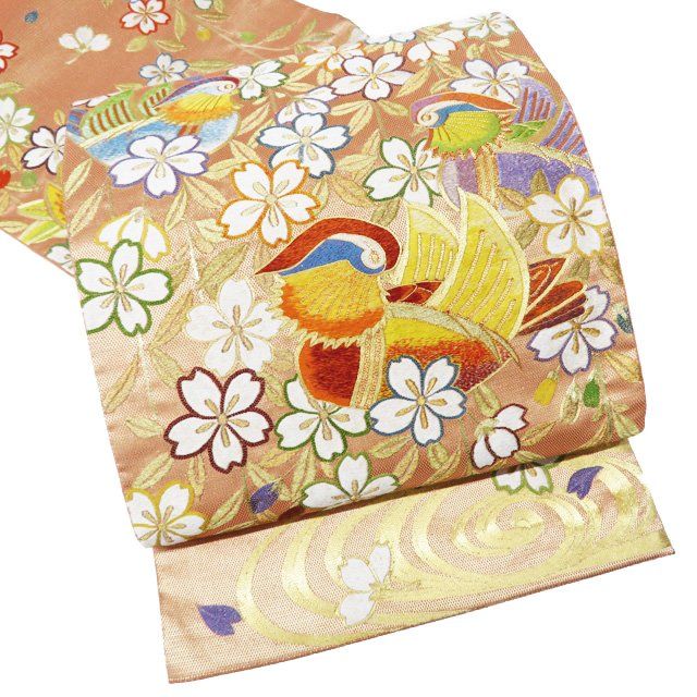 美品＊ 正絹袋帯『美の回廊』オリエンタル文様 フォーマルな装いに e-2493