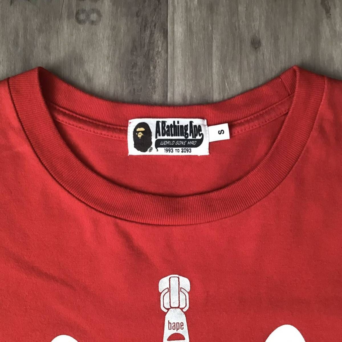 BAPE Red camo シャーク Tシャツ Sサイズ a bathing ape エイプ ベイプ 