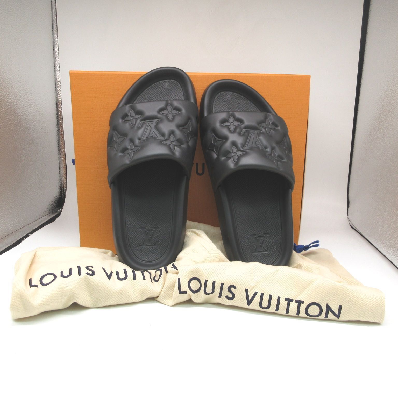 モンクレール LILO ロゴ サンダル ブラック レディース 26㎝ YY20