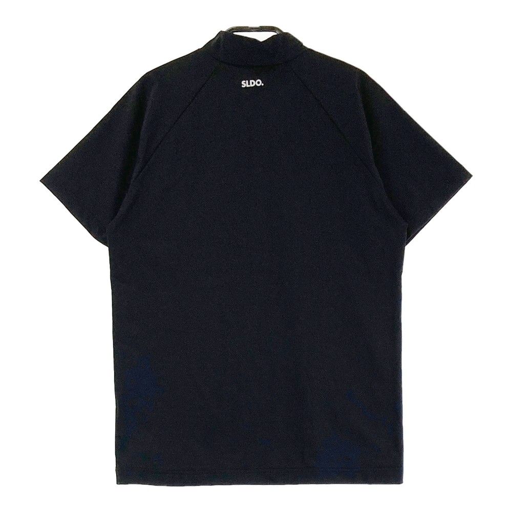 サイズ： SLDO. エスルド  ハイネック 半袖Tシャツ  ブラック系 [240101497982] ゴルフウェア メンズ ストスト サイズ：XS SLDO. エスルド ハイネック 半袖Tシャツ ブラック系