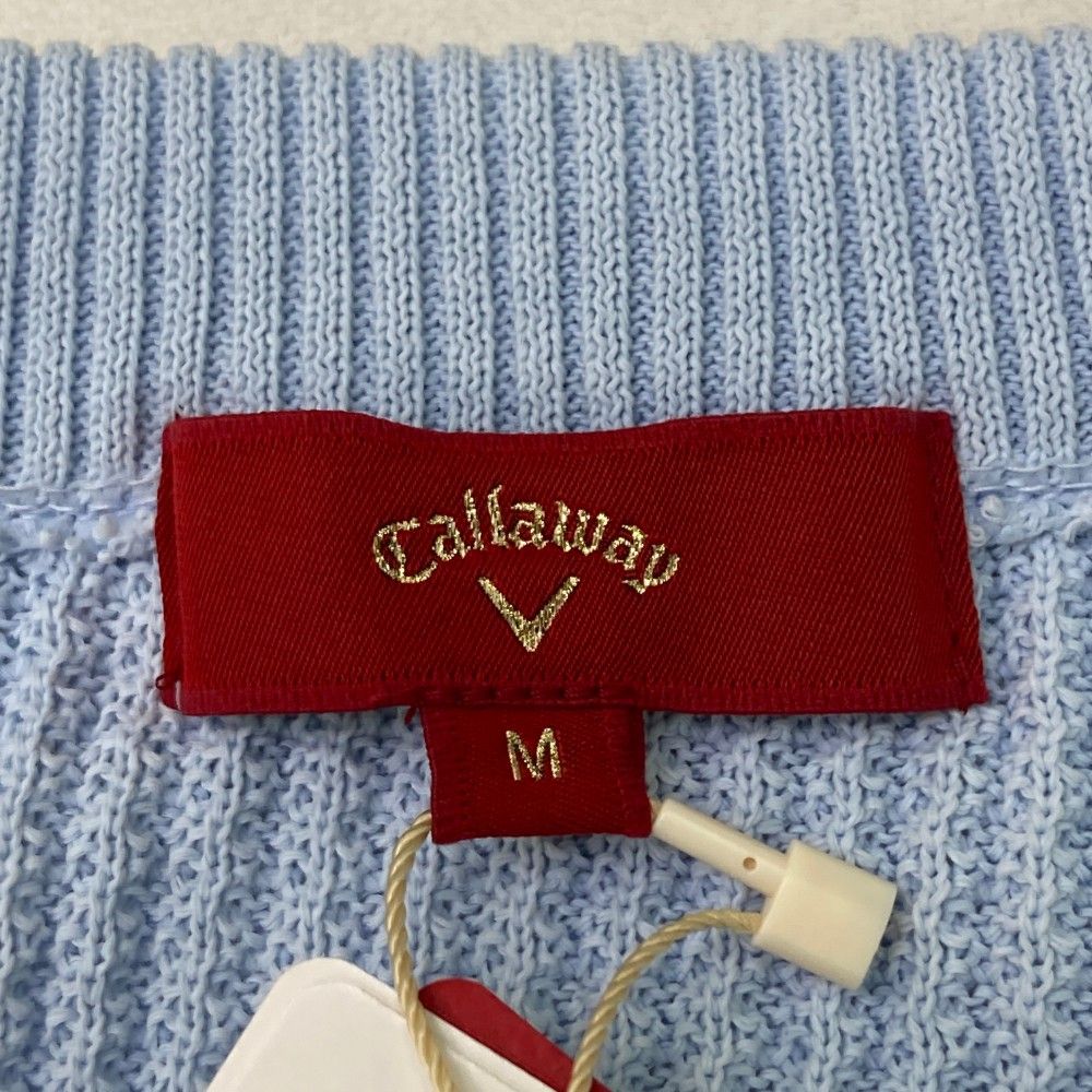 サイズ M CALLAWAY キャロウェイ モデル レッドレーベル ツイード ドッキング ニットベスト ブルー系 240101424052 ゴルフウェア レディース ストスト LLC-HASEGAWATOSO_COM