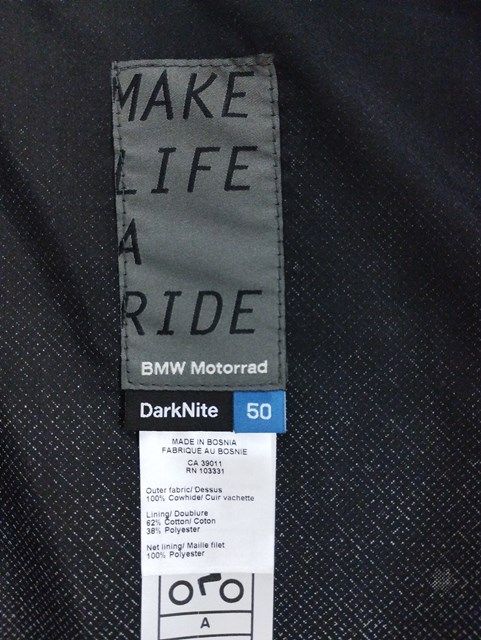BMW　シングル　レザージャケット　Size58　ユーロ古着 BMW - 超美品☆BMW レザージャケット Club Men ブラック/L（XL
