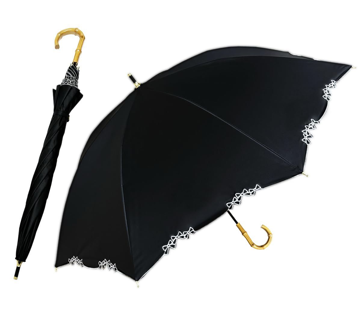 【人気SALE，大得価】 【在庫セール】uvカット 遮光 長傘 日傘 日傘兼用雨傘 レディース 超軽量 レディース 約250g バンブーハンドル 母の日のプレゼント 傘 敬老の日 ギフト 誕生日プレゼント kano おしゃれ 晴雨兼 長傘