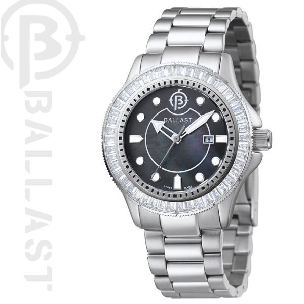 【送料無料】[BALLAST / バラスト] 腕時計 BL5101-11 ＤＩＶＥＲ ３針 レディース ３８mm シルバー MOP Dial メンズ　クオーツ アンティーク 贈答贈呈品 ROLEX サブマリーナ　CASIO デイトナ インバウンド  激レア