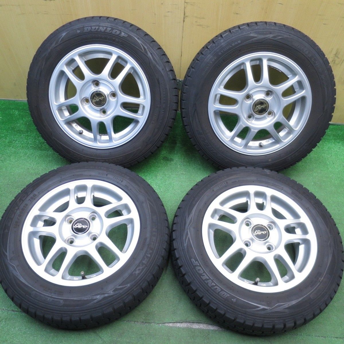 4本価格 スタッドレス 145|80R13 ダンロップ ウインターマックス WM01 giro 13インチ PCD100|4H 5031002Hス