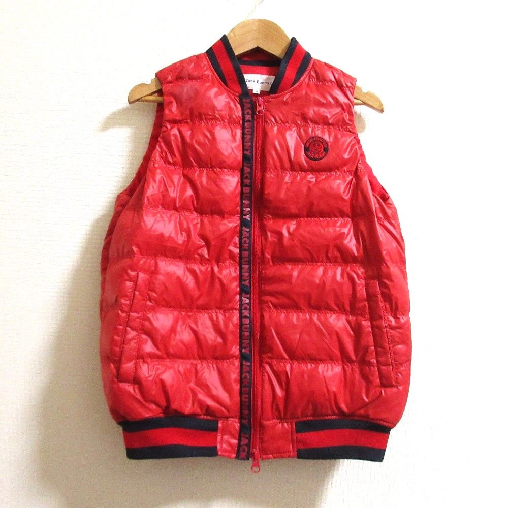ジャックバニー☆レディースダウンベスト JACK BUNNY 星柄ダウンベスト