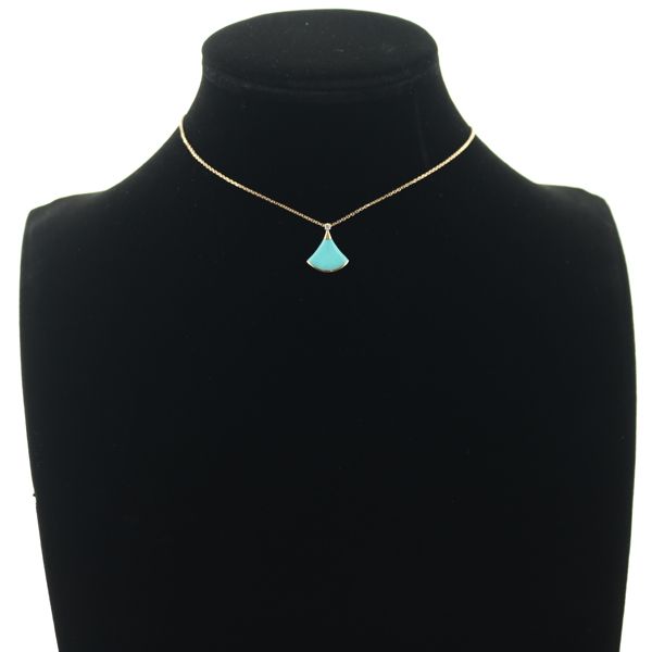 ブルガリ ネックレス ターコイズ トルコ石 ダイヤ ダイヤモンド  