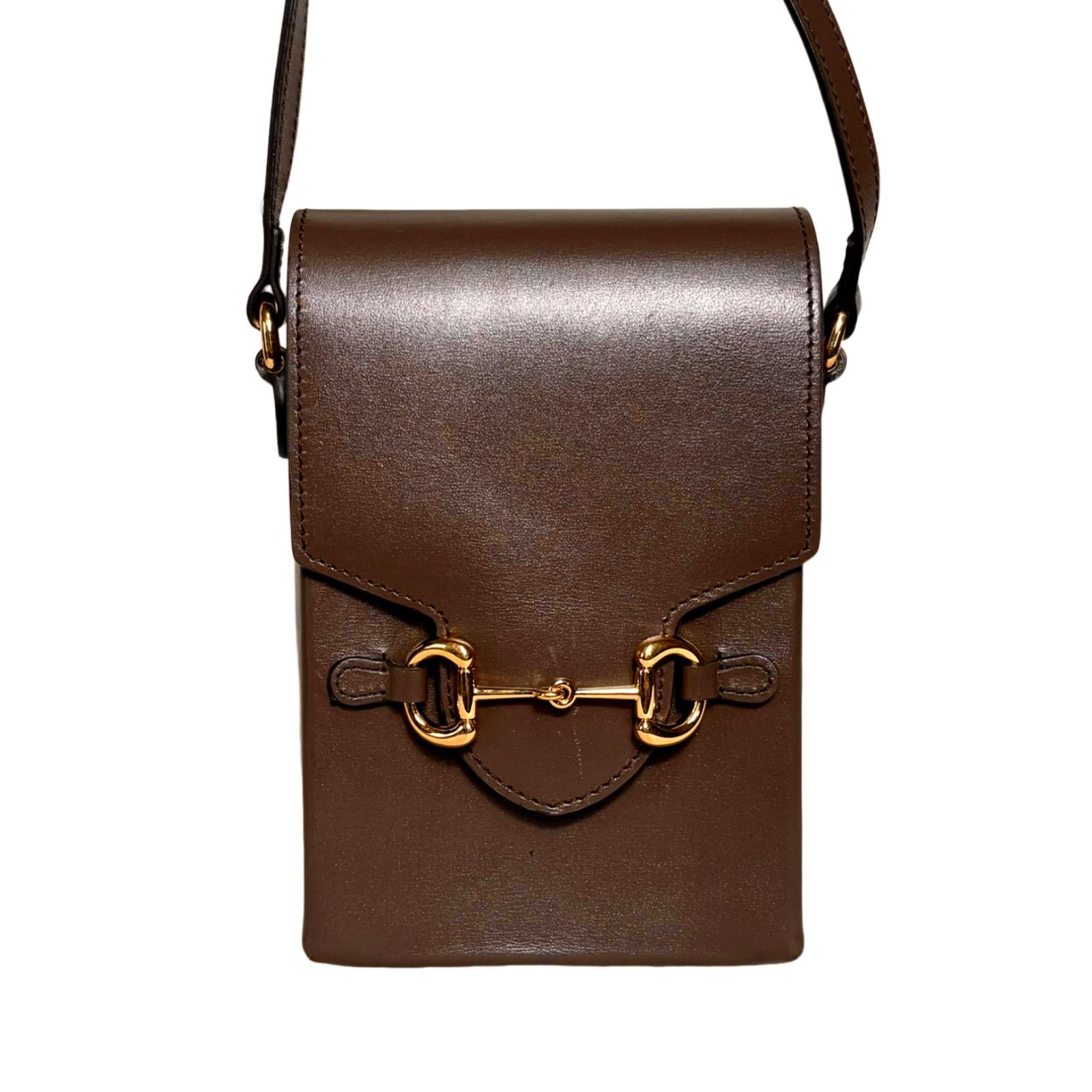 極美品】GUCCI グッチ ホースビット ミニショルダーバッグ GD金具 1955 