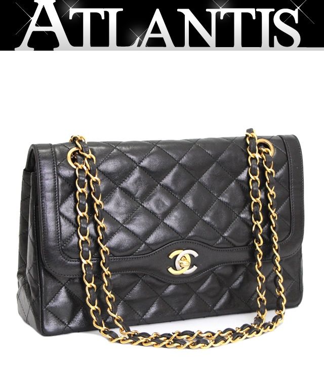 シャネル CHANEL マトラッセ25 パリ限定 Wフラップ チェーンショルダー