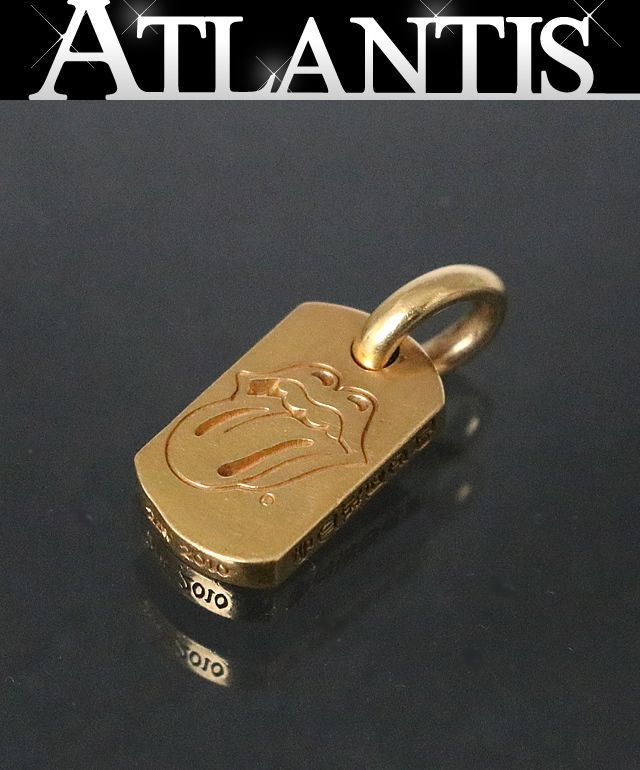 銀座店 クロムハーツ SALE 22K リップ＆タン タイニー ドッグタグ