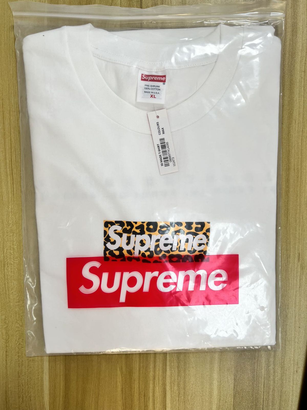 シュプリーム Supreme china shanghai 豹柄 box logo tee Tシャツ