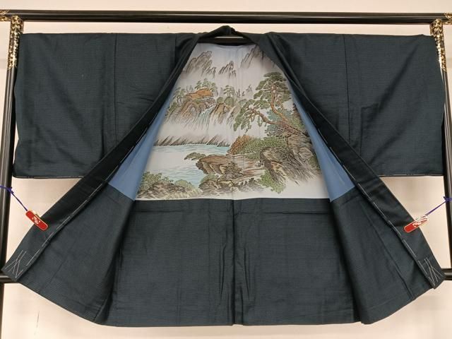 平和屋着物●男性 お召