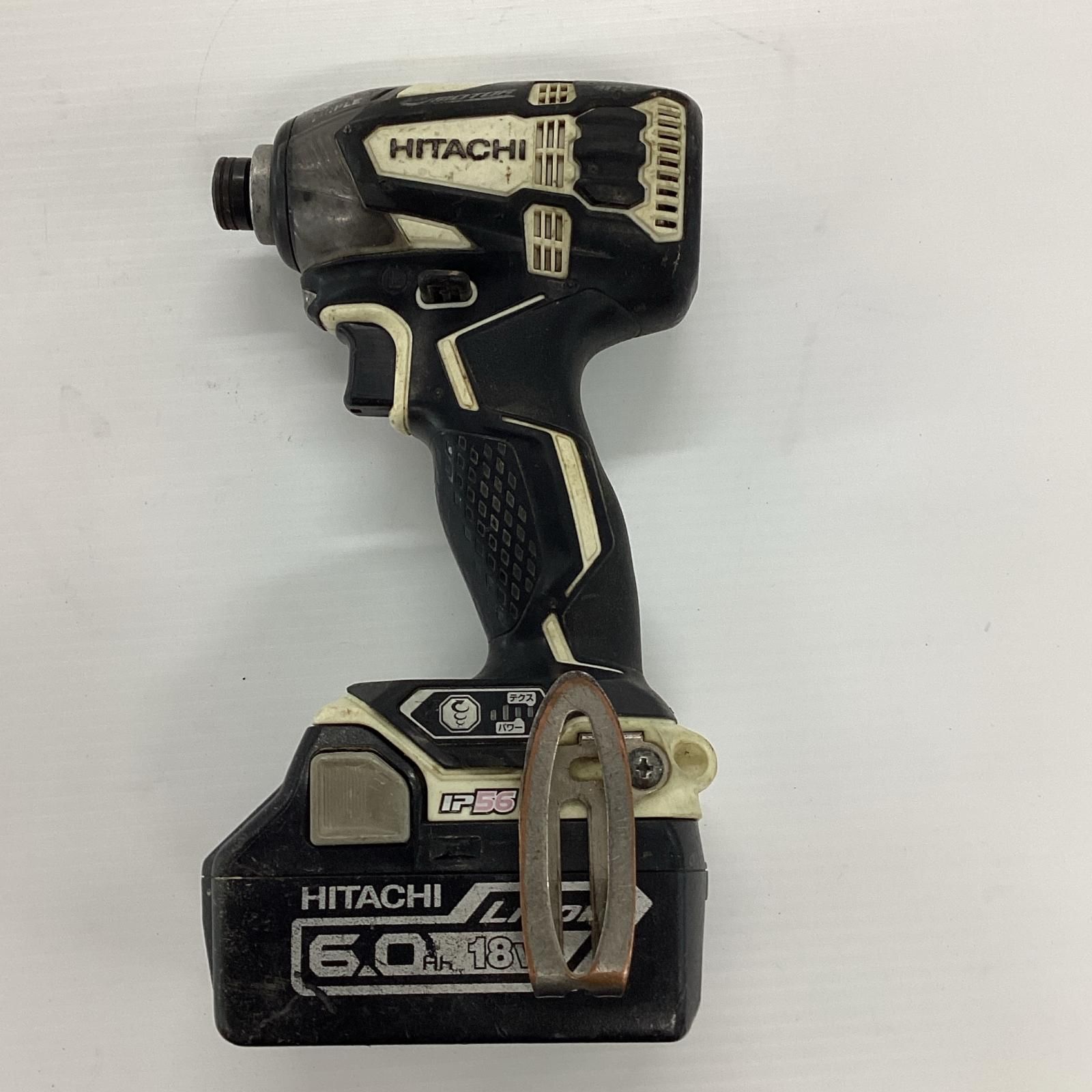 HITACHI 日立 インパクトドライバ WH18DDL2 ホワイト 充電池1個付 