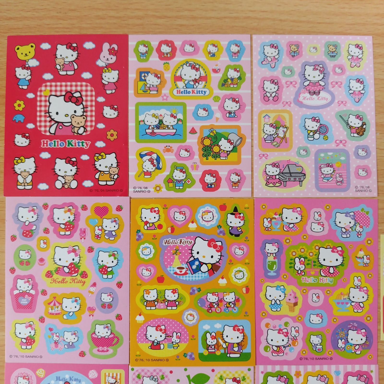 平成レトロ キティちゃん シール 10枚セット サンリオ 非売品