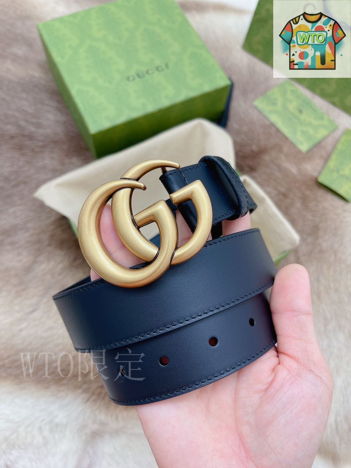 即購入値下げコメントお願いします❁ GUCCI グッチ ベルト リバーシブル レザー ベルト（インターロッキングG バックル
