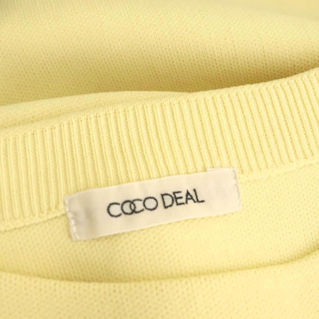 ココディール COCO DEAL 25SS ワンショルスウェットライクニット